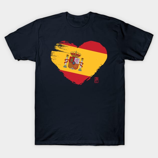 I love my country. I love Spain. I am a patriot. In my heart, there is always the flag of Spain. T-Shirt by ArtProjectShop